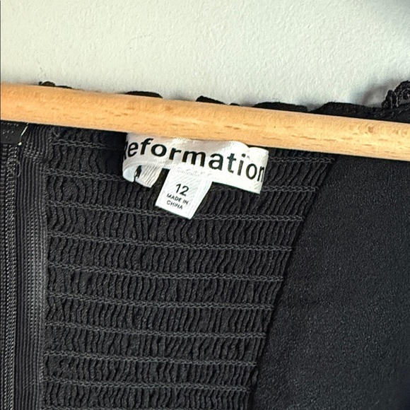 Reformation Chaylyn Dress Black 12 - Picture 8 of 15